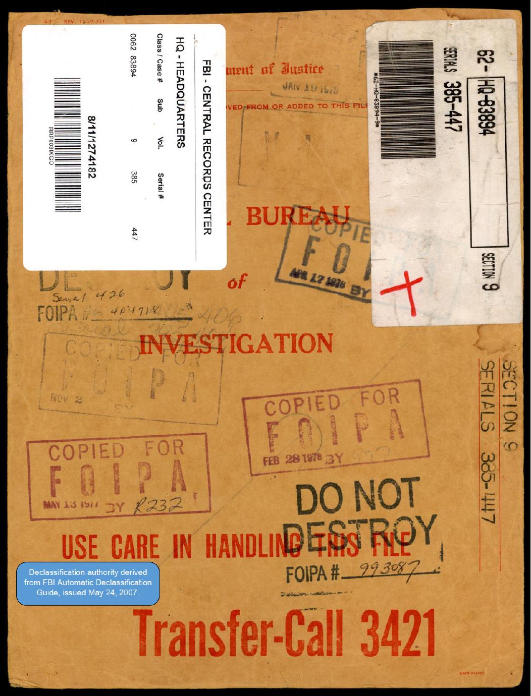 Derived page render from official PDF: Section 9 file cover