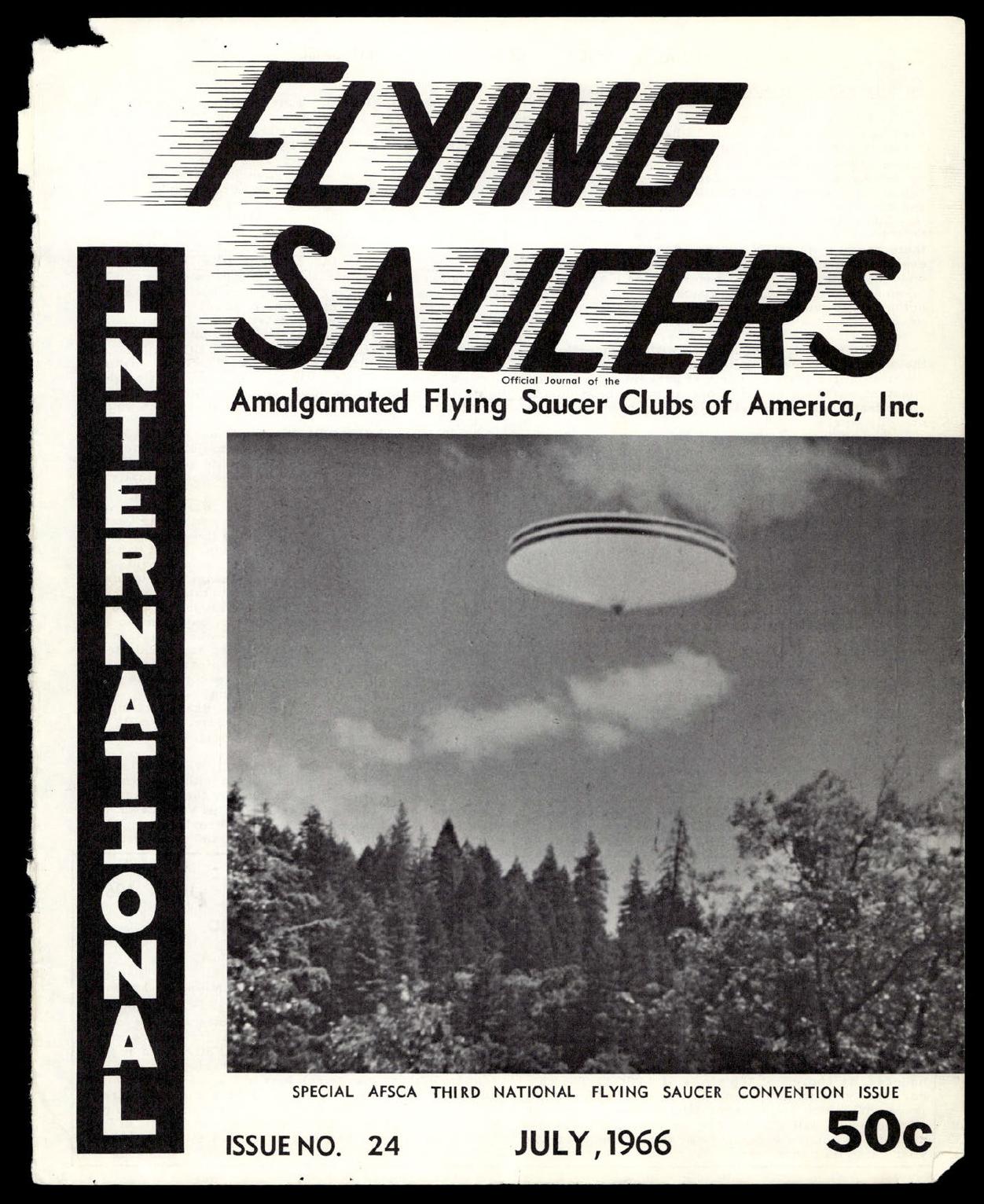 Derived page render from official PDF: Flying Saucers International Issue No. 24 cover