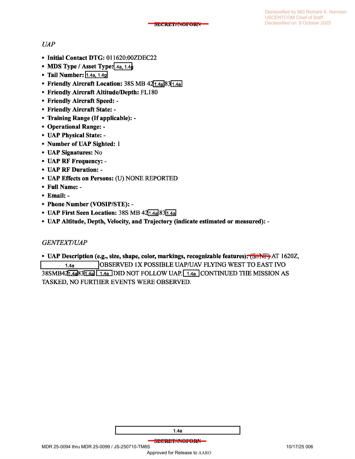 Derived page render from official D18 PDF: page 6 UAP form