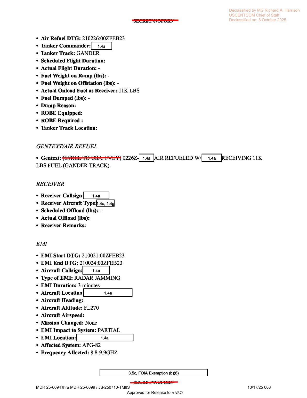 Derived page render from the official PDF: EMI/radar-jamming form fields