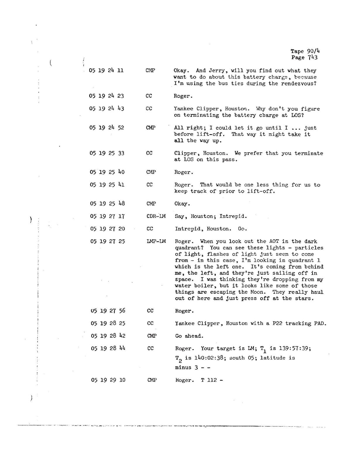 Derived official-PDF page render: NASA-UAP-D1 page 2, Tape 90/4 page 743