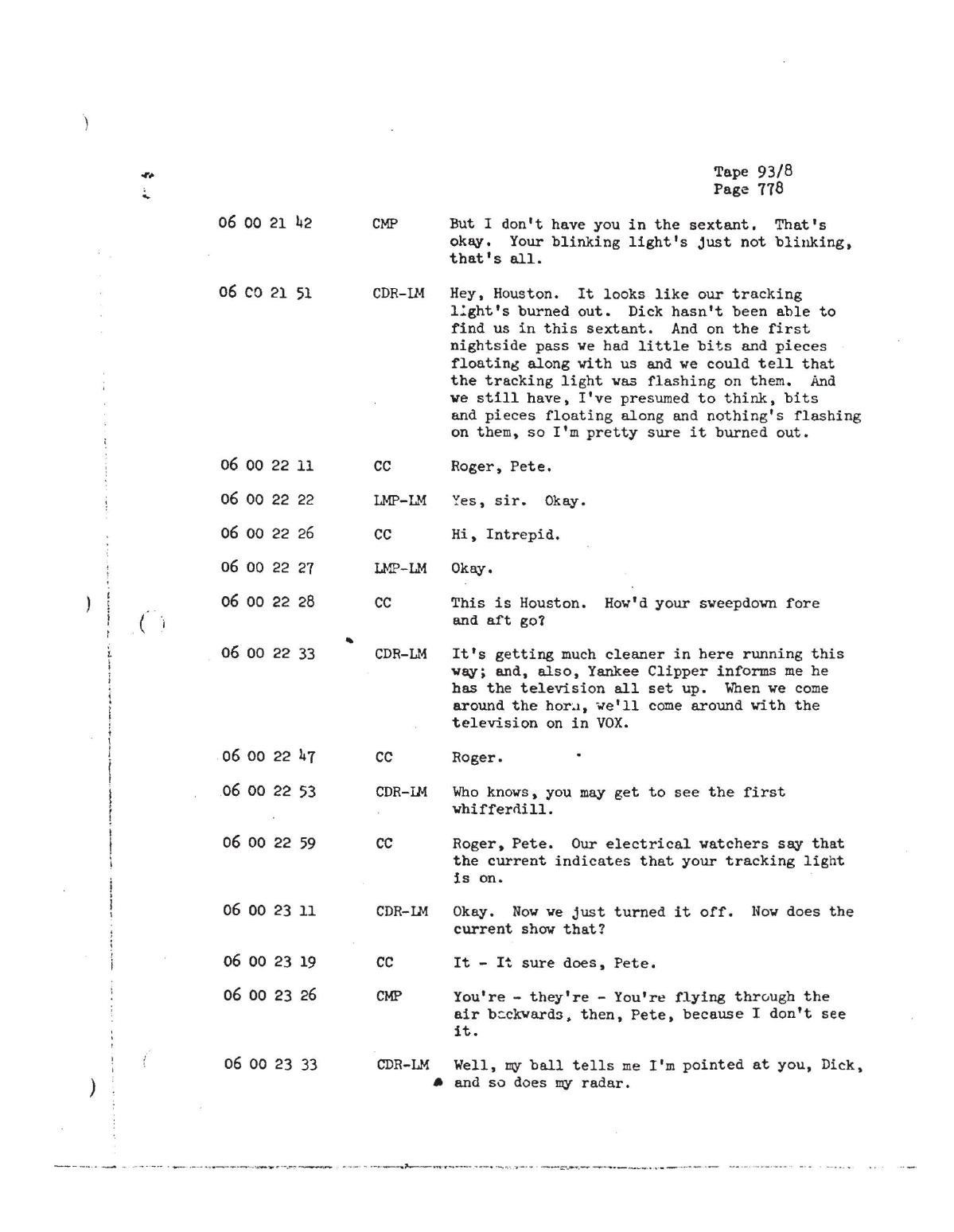 Derived official-PDF page render: NASA-UAP-D1 page 4, Tape 93/8 page 778
