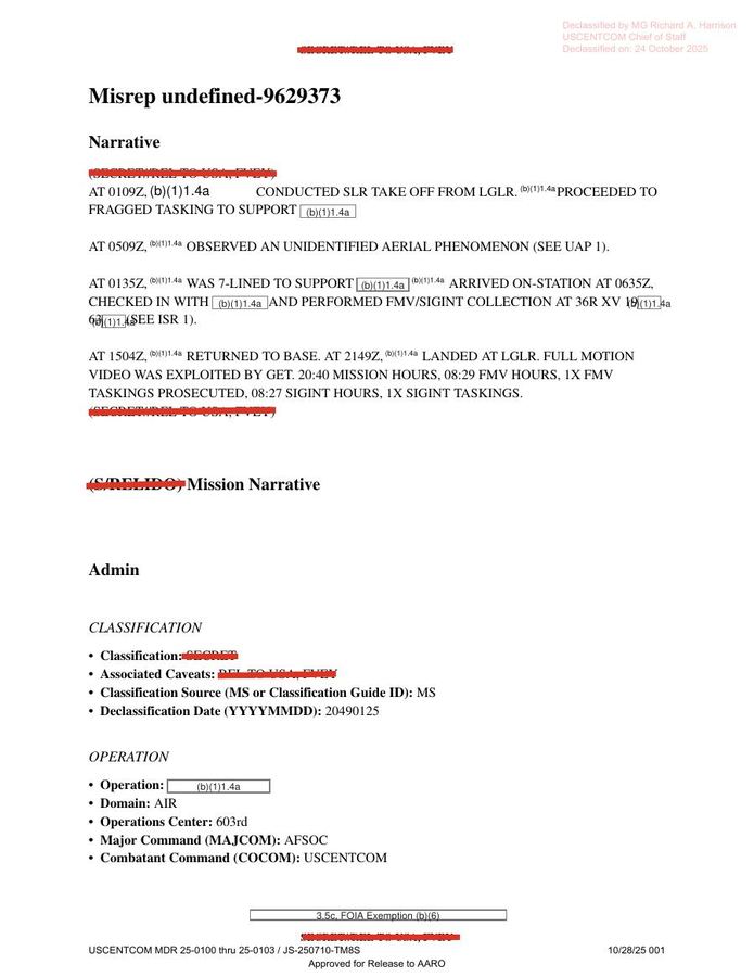 DOW-UAP-D25, Mission Report, Greece, January 2024 thumbnail