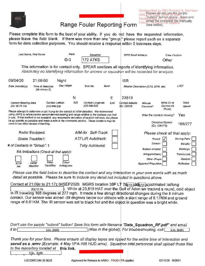 DOW-UAP-D57, Range Fouler Reporting Form, Gulf of Aden, September 2020 thumbnail