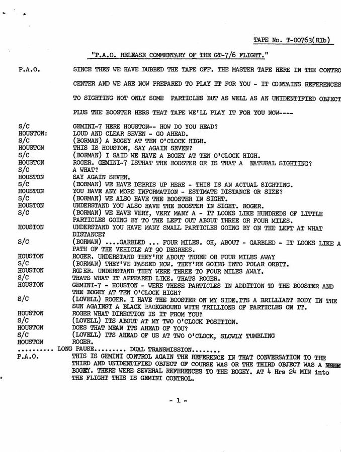 NASA-UAP-D3, Gemini 7 Transcript, 1965 thumbnail